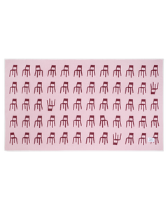 Splitted Chairs Blanket Pink Bordo 140 x 240 cm