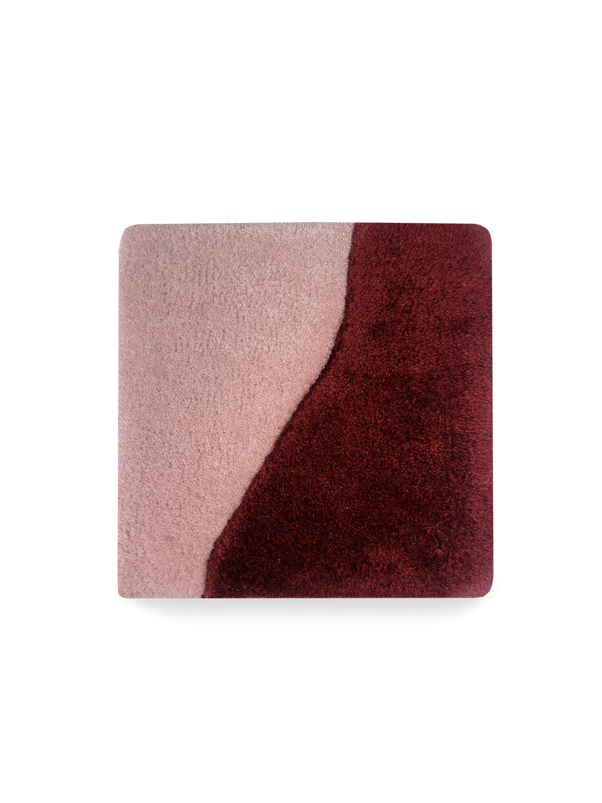 Splitted Rug Pink Bordo 20 x 20 cm