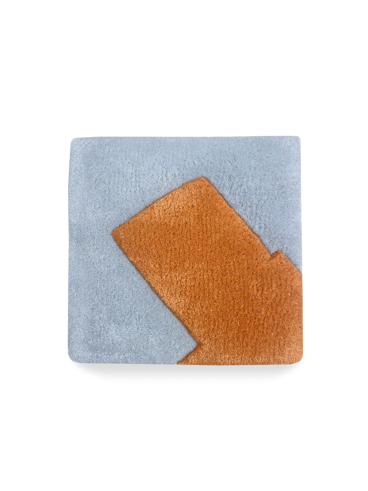 Splitted Arrow Rug Blue Orange 20 x 20 cm