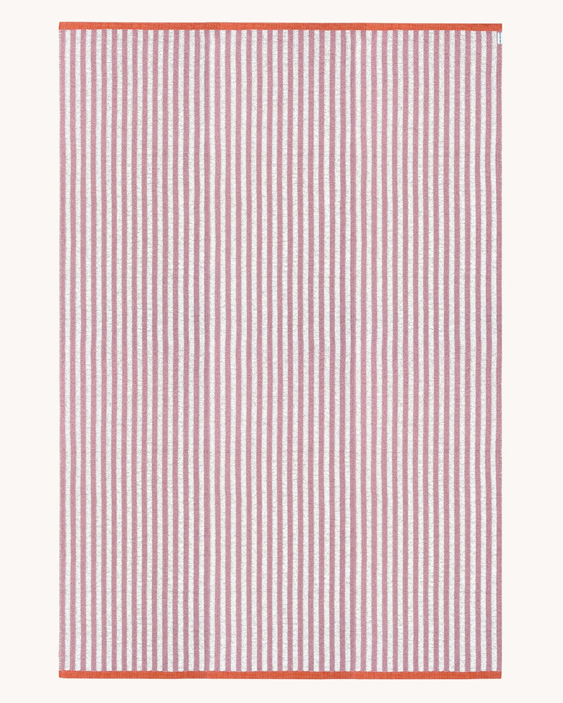 Outdoor Rug Plastic Stripes Pink 200 x 300 cm
