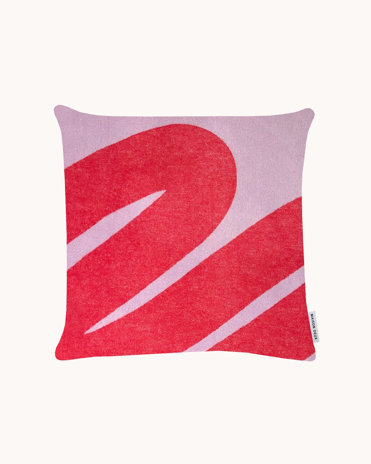 Swirl Cushion Cover Lilac Scarlet