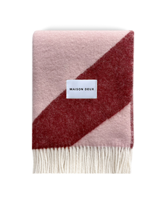 Plaid Swirl Rose Bordeaux