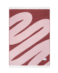 Swirl Blanket Pink Bordo