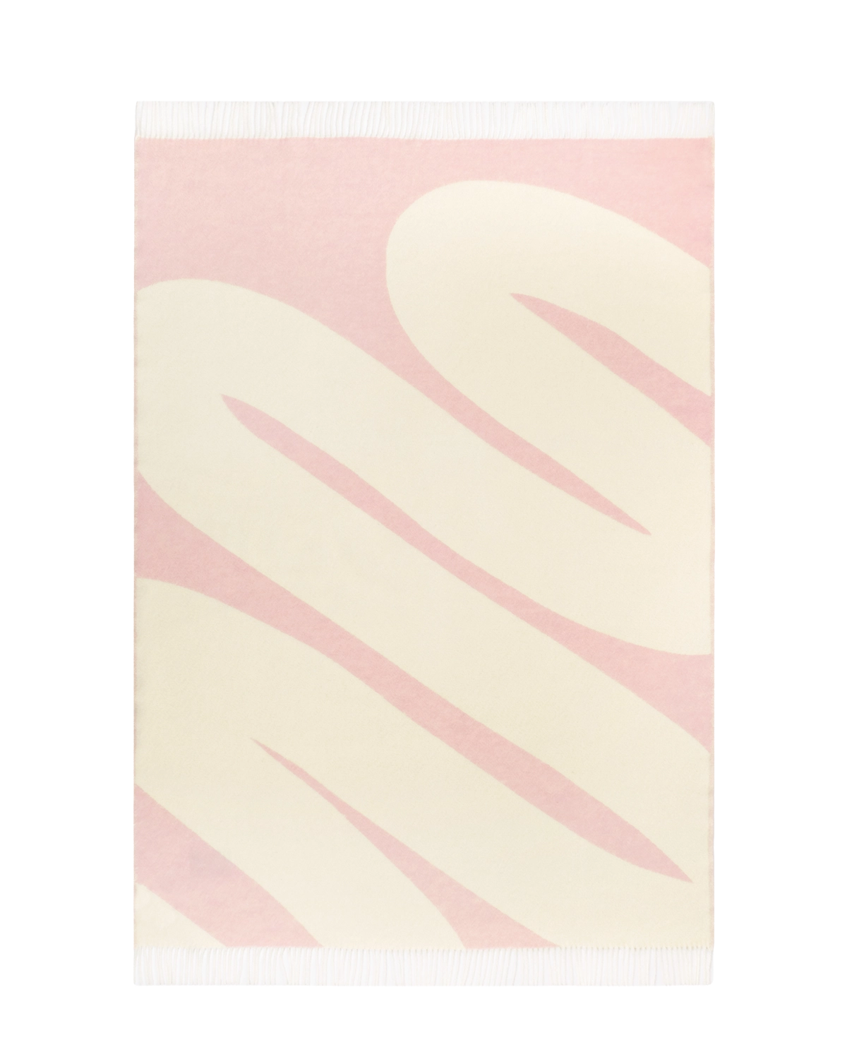 Swirl Decke Buttergelb-Rosa