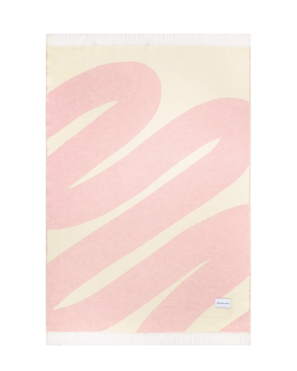 Swirl Decke Buttergelb-Rosa