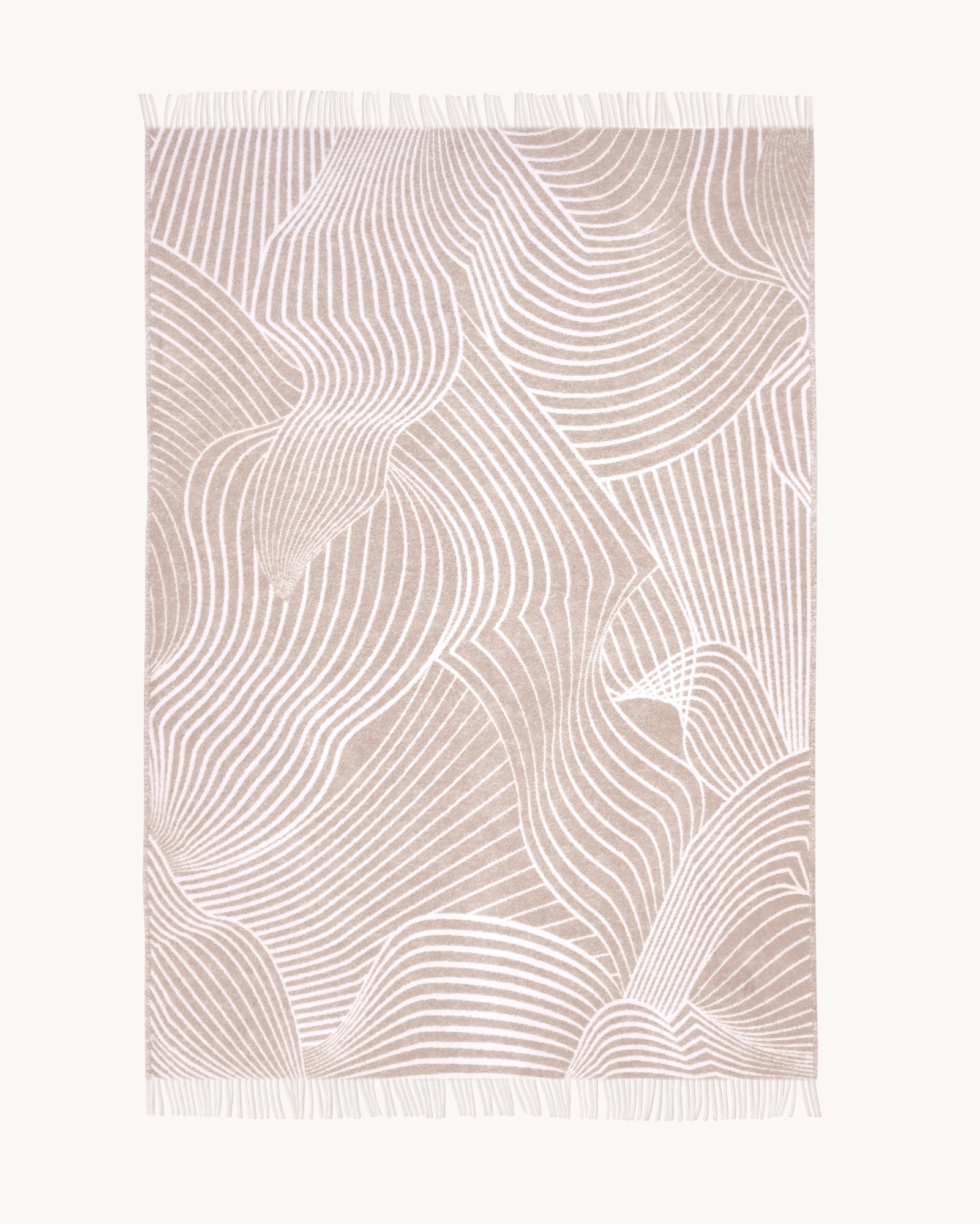 Moooi Blanket - Techno Bee Coffee Cream