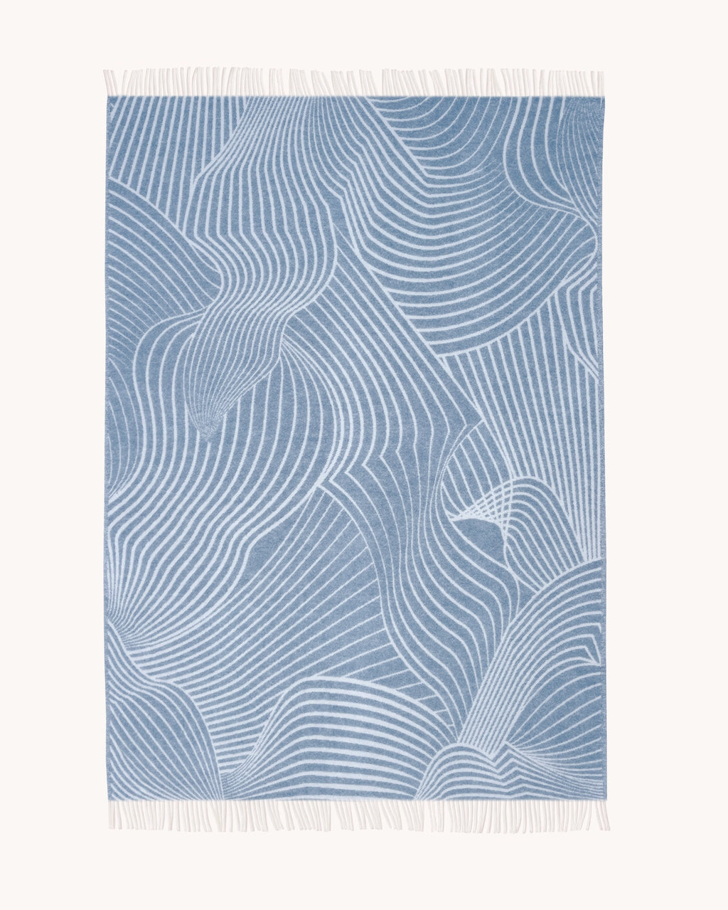 Moooi Blanket - Techno Bee Denim Cream