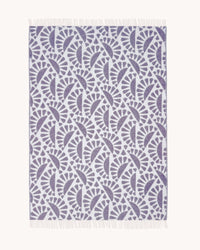 Moooi Blanket - Woodblock Beetle Plum Cream