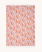 Moooi Blanket - Woodblock Beetle Rust Cream