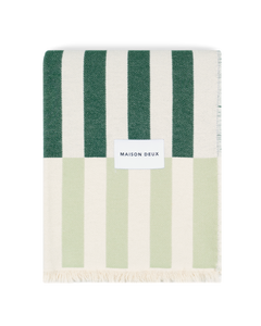 Plaid Tiles Sauge Vert Forêt