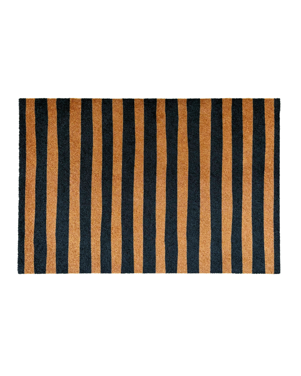 Wobbly Stripe Doormat Black Toffee