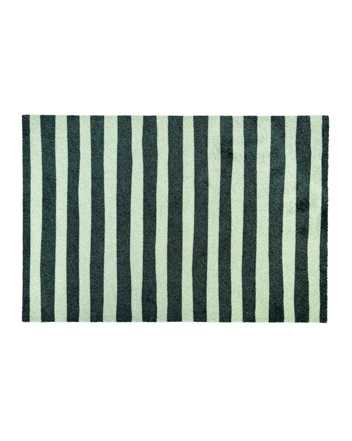 Design Custom Size Doormat Wobbly Stripe Green Sage | Maison Deux