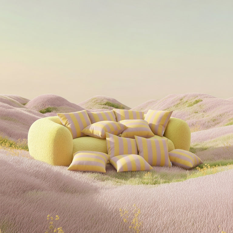 Candy Wrap Blanket Pink Yellow – Maison Deux