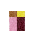 Brown, yellow, pink and burgundy check pattern doormat sample swatch