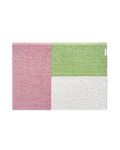50 x 70 cm pink, green and cream color block doormat