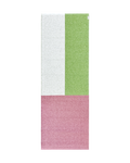 Cream, green and pink color block rug