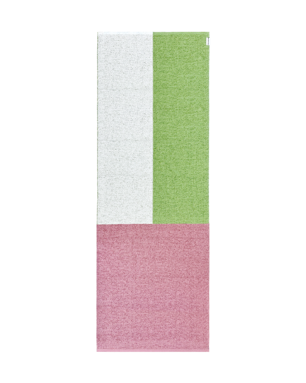 Color Block Teppich Kiwi-Rosa