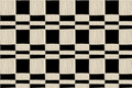 Chalky Check Deurmat Zwart Vanilla