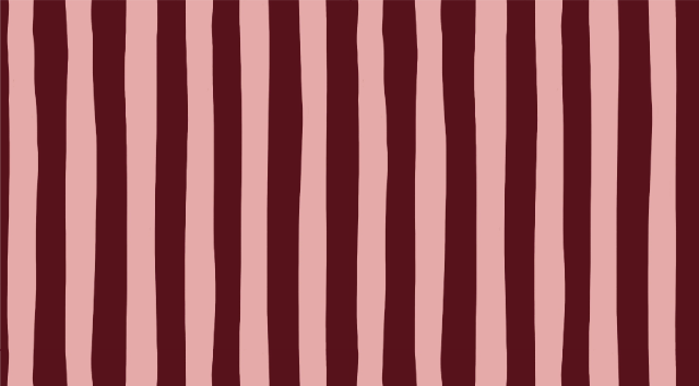 Wobbly Stripe Paillasson Bordeaux Rose