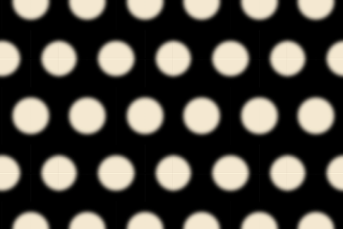 Puffy Polka Doormat Black Vanilla