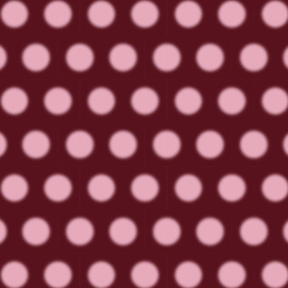 Puffy Polka Doormat Bordo Pink