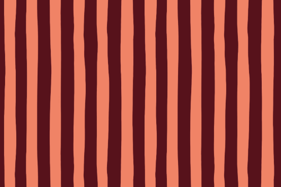 Wobbly Stripe Doormat Bordo Coral