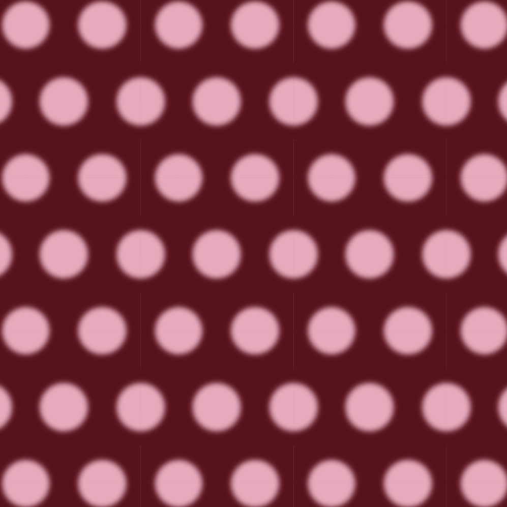 Puffy Polka Doormat Bordo Pink