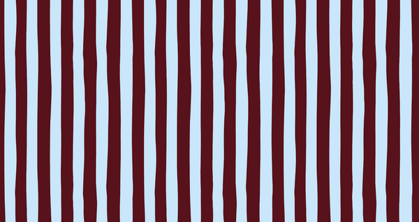 Wobbly Stripe Doormat Bordo Ice Blue