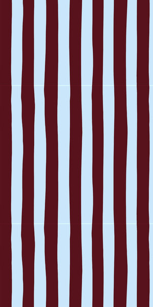 Wobbly Stripe Doormat Bordo Ice Blue