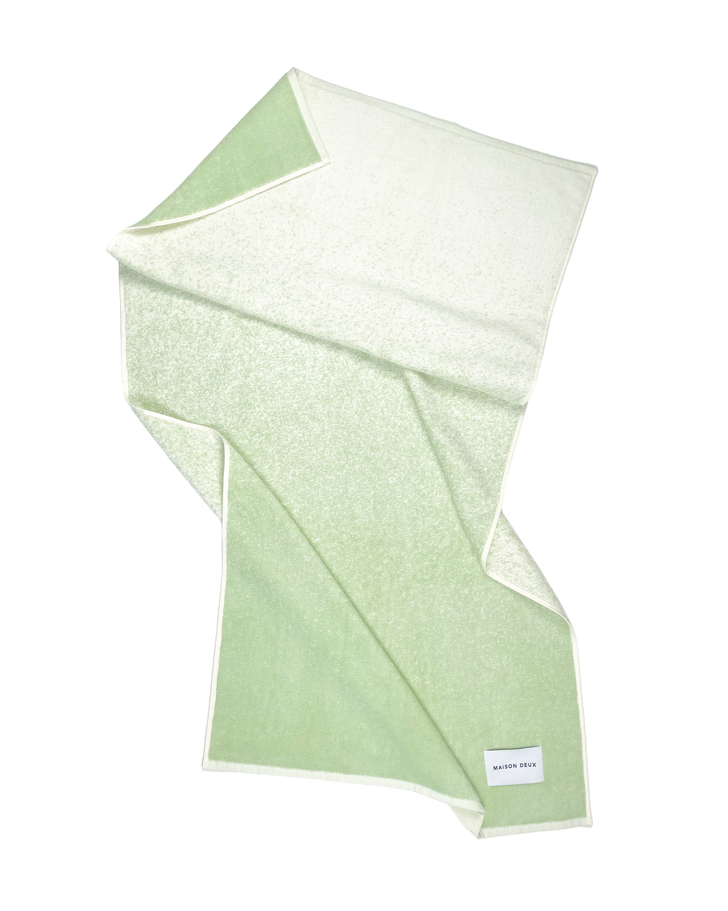 Sage to vanilla gradient organic cotton terry towel
