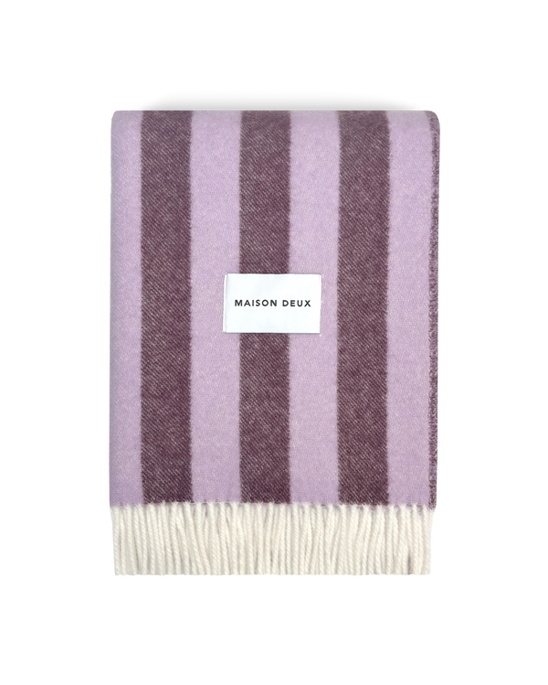Plaid Candy Wrap Lilas Aubergine