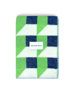 Cubics Blanket Apple Navy