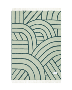 Lines Blanket Green Sage