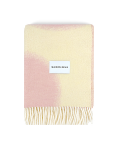 Polka Bold Blanket Butter Yellow Pink