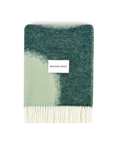 Polka Bold Blanket Green Sage