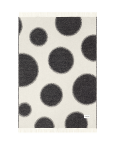 Polka Bold Decke Weiß-Schwarz