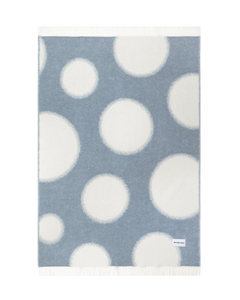 Polka Bold Decke Denim-Weiß