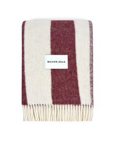 Plaid Rough Stripe Merlot