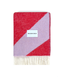 Swirl Blanket Lilac Scarlet
