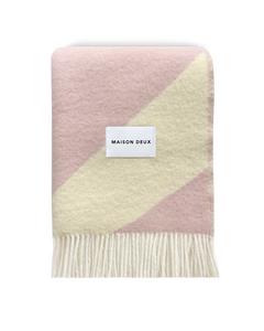Swirl Blanket Butter Yellow Pink