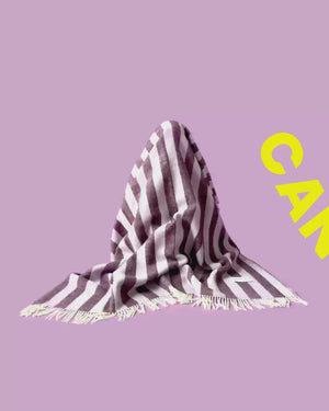 Candy Wrap Blanket Lilac Aubergine