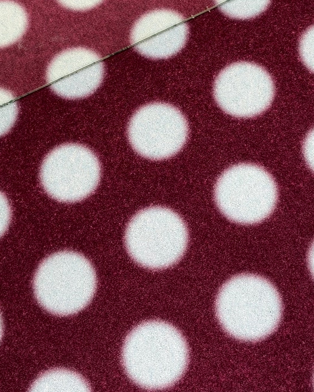 Puffy Polka Doormat Bordo Ice Blue