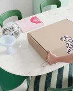 Lijnen Plaid Lila Oranje