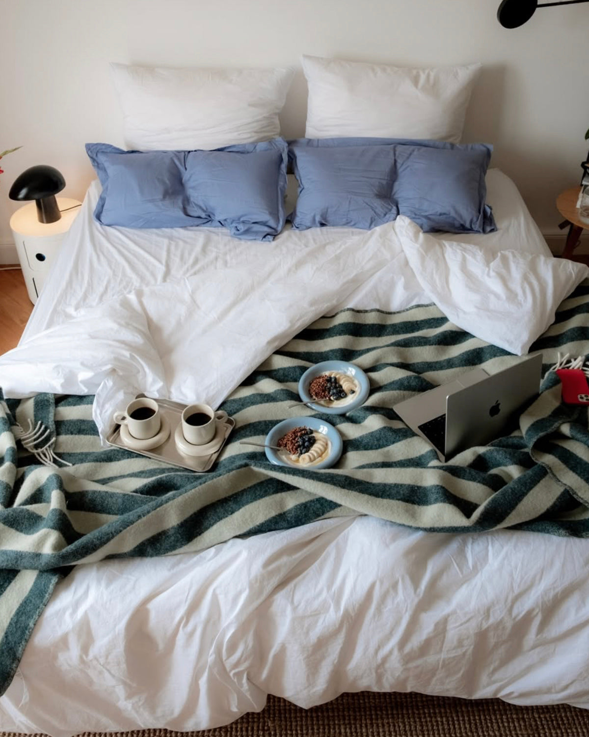 0621-2 DOUBLE BLANKET / HARE ダブルブランケット / Hygge Blanket Silver Blanket – Maison Deux