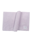 Solid lilac organic cotton bath mat