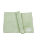 Solid sage green organic cotton bath mat