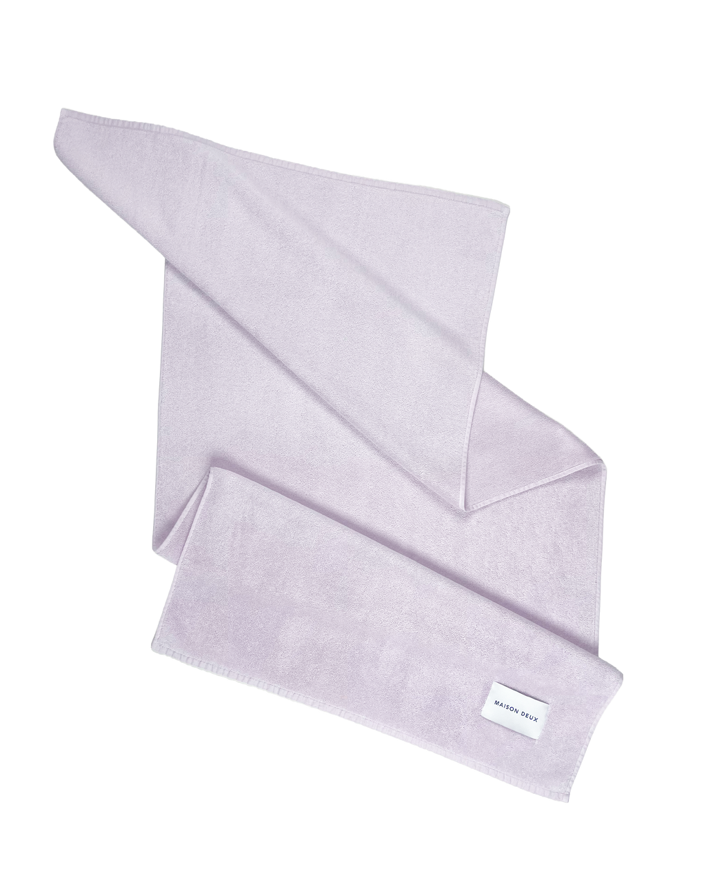 Solid lilac organic cotton terry towel
