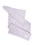 Solid lilac organic cotton terry towel