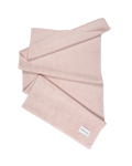 Solid pink organic cotton terry towel