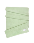 Solid sage green organic cotton terry towel